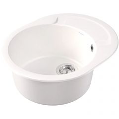 Мойка кухонная овальная Dr. Gans (Др. Ганс) Берта 580 Белый (25.040.B0580.401)