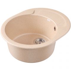 Мойка кухонная овальная Dr. Gans (Др. Ганс) Берта 580 Латте (25.040.B0580.403)