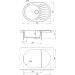 Мойка кухонная овальная Dr. Gans (Др. Ганс) Берта 760 Дюна (25.040.C0760.402)