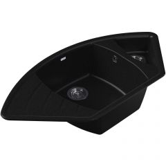 Мойка кухонная угловая Dr. Gans (Др. Ганс) Габи Черный (25.050.E1015.407)