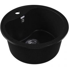 Мойка кухонная округлая Dr. Gans (Др. Ганс) Дора Черный (25.015.B0435.407)
