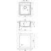 Мойка кухонная прямоугольная Dr. Gans (Др. Ганс) Ника (Nika) 470 Дюна (25.070.B0470.402)