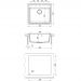 Мойка кухонная прямоугольная Dr. Gans (Др. Ганс) Ника (Nika) 570 Белый (25.070.D0570.401)