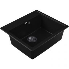 Мойка кухонная прямоугольная Dr. Gans (Др. Ганс) Ника (Nika) 570 Черный (25.070.D0570.407)