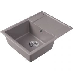 Мойка кухонная прямоугольная Flortek (Флортек) Консул 640 Грей (23.020.C0640.305)