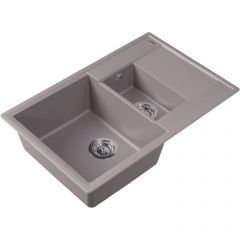 Мойка кухонная прямоугольная Flortek (Флортек) Консул 760К Грей (23.025.D0760.305)