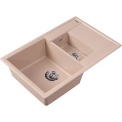 Мойка кухонная прямоугольная Flortek (Флортек) Консул 760К Песочный (23.025.D0760.107)