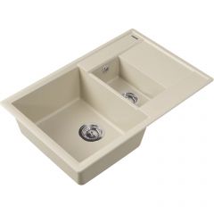 Мойка кухонная прямоугольная Flortek (Флортек) Консул 760К Шампань (23.025.D0760.202)