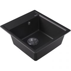 Мойка кухонная прямоугольная Flortek (Флортек) Консул 450 Антрацит (23.020.B0450.302)
