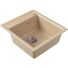 Мойка кухонная прямоугольная Flortek (Флортек) Консул 450 Бежевый (23.020.B0450.104)