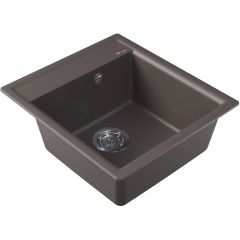 Мойка кухонная прямоугольная Flortek (Флортек) Консул 450 Серый шелк (23.020.B0450.307)