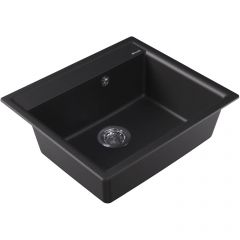 Мойка кухонная прямоугольная Flortek (Флортек) Консул 570 Антрацит (23.020.D0570.302)