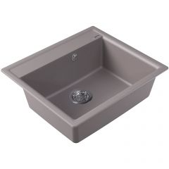 Мойка кухонная прямоугольная Flortek (Флортек) Консул 570 Грей (23.020.D0570.305)