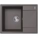 Мойка кухонная прямоугольная Flortek (Флортек) Консул 640 Серый шелк (23.020.C0640.307)