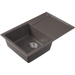 Мойка кухонная прямоугольная Flortek (Флортек) Консул 760 Серый шелк (23.020.C0760.307)