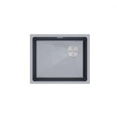 Мойка кухонная Paulmark (Паульмарк) Lumi 55 Uni-Skew серый металлик LU55SK-GRM