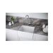 Мойка кухонная Paulmark (Паульмарк) Glamp 61 Duo белый, PM086146-WH