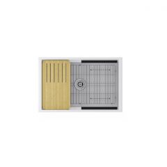 Мойка кухонная Paulmark (Паульмарк) Glamp 81 Duo белый, PM028148-WH