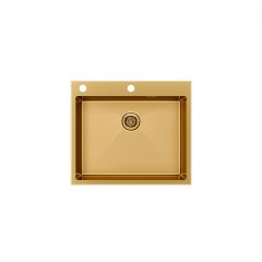 Мойка кухонная Paulmark (Паульмарк) Kroner-Edge 59 светлое золото, PM775951-BG