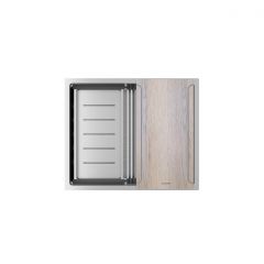 Мойка кухонная Paulmark (Паульмарк) Next-Multi Sink 54 Uni брашированная сталь, PM785445-BS