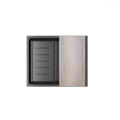 Мойка кухонная Paulmark (Паульмарк) Next-Multi Sink 54 Uni вороненая сталь, PM785445-GM