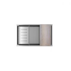 Мойка кухонная Paulmark (Паульмарк) Next-Multi Sink 74 Uni брашированная сталь, PM787445-BS