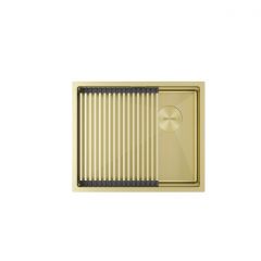 Мойка кухонная Paulmark (Паульмарк) Next-Pro 54 Uni светлое золото, PM705445-LG