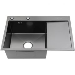 Мойка для кухни Fmark FSC6550Q-L, графит