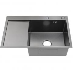 Мойка для кухни Fmark FSC6550Q-R, графит