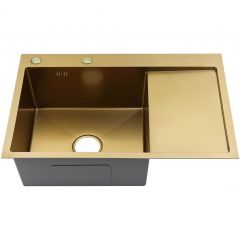 Мойка для кухни Fmark FSC7550C-L, матовое золото