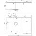 Мойка для кухни Fmark FSC7550Q-L, графит
