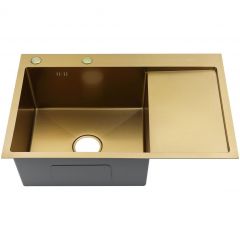 Мойка для кухни Fmark FSC6550C-L, матовое золото