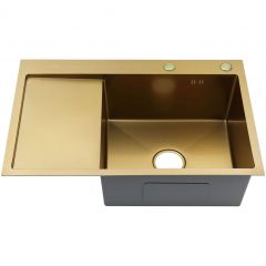 Мойка для кухни Fmark FSC6550C-R, матовое золото