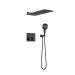 Душевой комплект Vincea (Винчея) VSFW-401TMB встраиваемый, 3 режима, верх душ нерж.сталь, черный