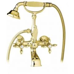 Смеситель для ванны Cezares (Цезарис) с ручным душем, Золото NOSTALGIA-VD-03/24-M
