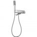 Смеситель термостатический для ванны и душа Cezares (Цезарис) с кнопочным переключением, в комплекте с ручным душем и шлангом, хром GLOBO-F-VD-TB-01