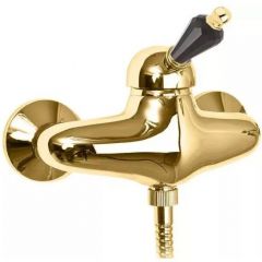 Смеситель для душа Cezares (Цезарис) однорычажный, золото, ручкa Swarovski Nero VINTAGE-DM-03/24-Sw-N