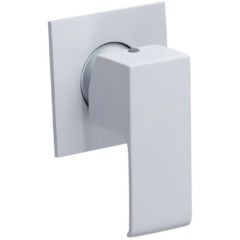 Встраиваемый однорычажный смеситель Cezares (Цезарис) для душа, исполнение белый матовый PORTA-DIM-BIO