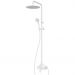 Душевая колонна Cezares (Цезарис) со смесителем для верхнего и ручного душа, исполнение белый матовый NAUTIC-CD-BIO