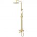 Душевая стойка со смесителем и изливом Cezares (Цезарис), брашированное золото RELAX-CVD-BORO