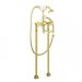 Напольный Смеситель для ванны Cezares (Цезарис) с поворотным изливом и ручным душем, Золото, ручка ручного душа Золото LORD-VDP2-03/24-M
