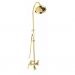 Душевая колонна Cezares (Цезарис) со смесителем для ванны,верхнего и ручного душа,золото, ручки золото FIRST-CVD-03/24-M