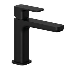 Смеситель для раковины Kludi (Клуди) Renon 422883975 c донным клапаном PUSH-OPEN, черный матовый