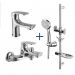 Комплект для ванной комнаты 3 в 1 Lemark plus SHAPE LM1780C (для ванны + для раковины + душ. гарнитур), хром