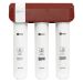 Комплект Lemark (Лемарк) Смеситель LM3074C для кухни с гибким изливом + Фильтр для очистки жесткой воды OPTIMA, защита от накипи (LM3074C086) Черный,хром