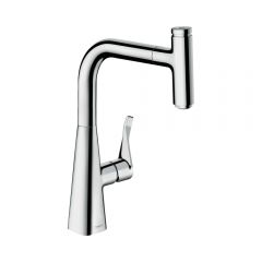 Смеситель для кухни Hansgrohe Metris Select 240 с выдвижным изливом 14857000 хром