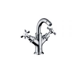 Смеситель для биде Hansgrohe Axor Montreux с двумя рукоятками со сливным гарнитуром 16520000 хром