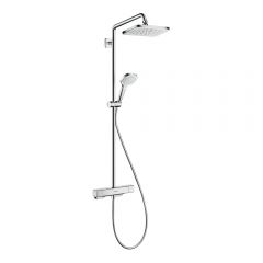 Душевая система Hansgrohe Showerpipe Croma E 280 1jet с термостатом для душа EcoSmart 27660000 хром