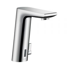 Смеситель для раковины Hansgrohe Metris S электронный с регулировкой температуры питание от батареек 31100000 хром