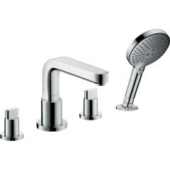 Смеситель на край ванны Hansgrohe Metris S на 4 отверстия31443000 хром